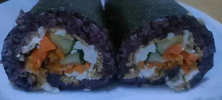 黑米粢饭团