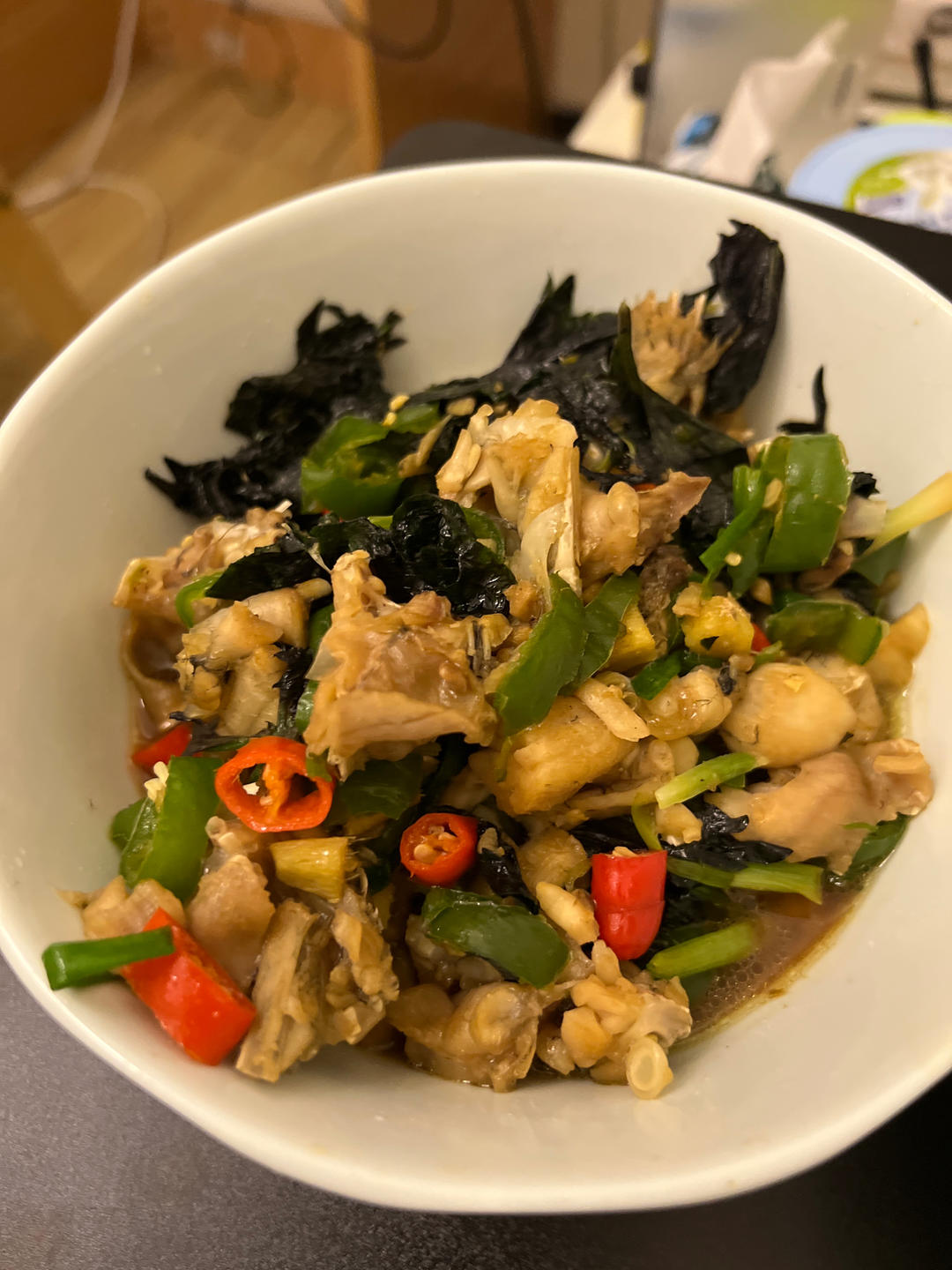 青椒紫苏牛蛙
