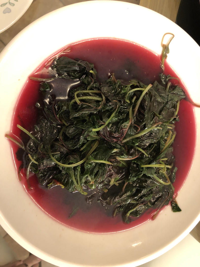 清炒红苋菜（简单菜也有窍门，一看就明白）