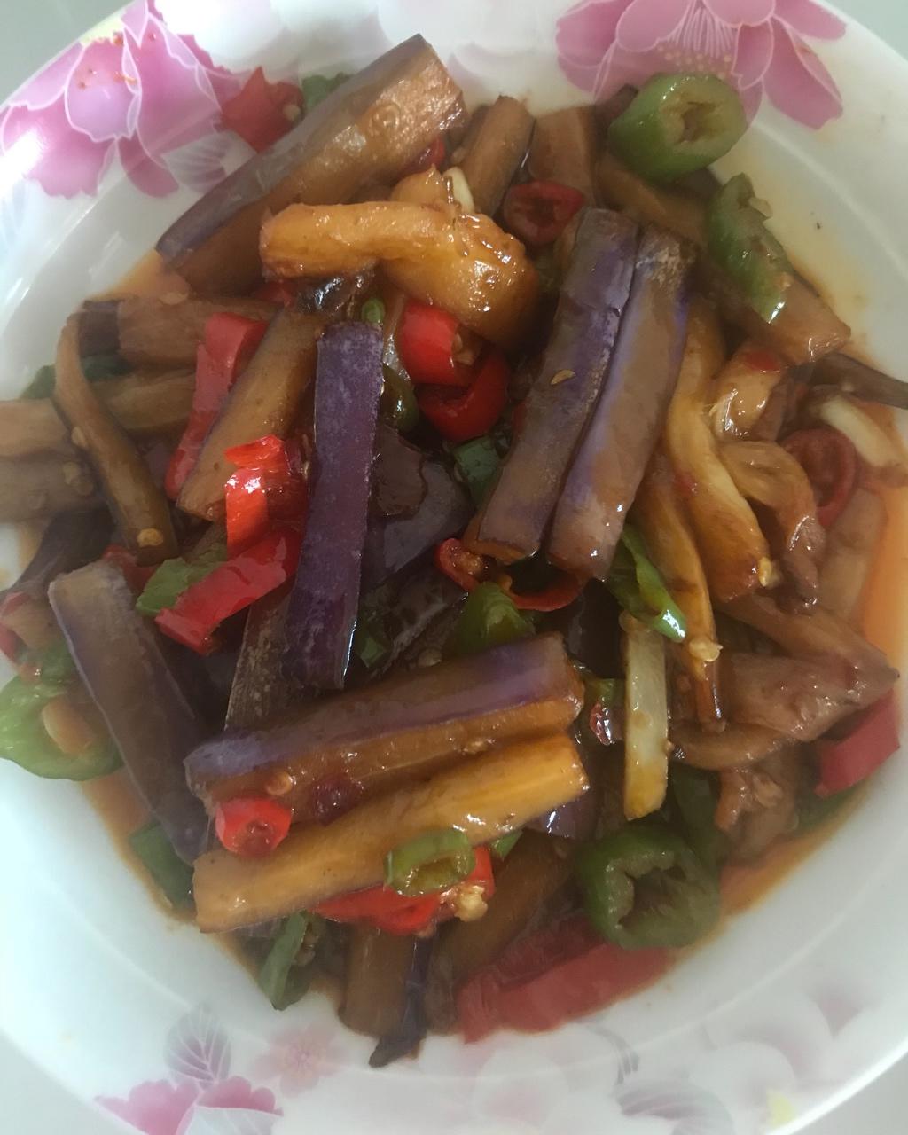 红烧肉沫茄子