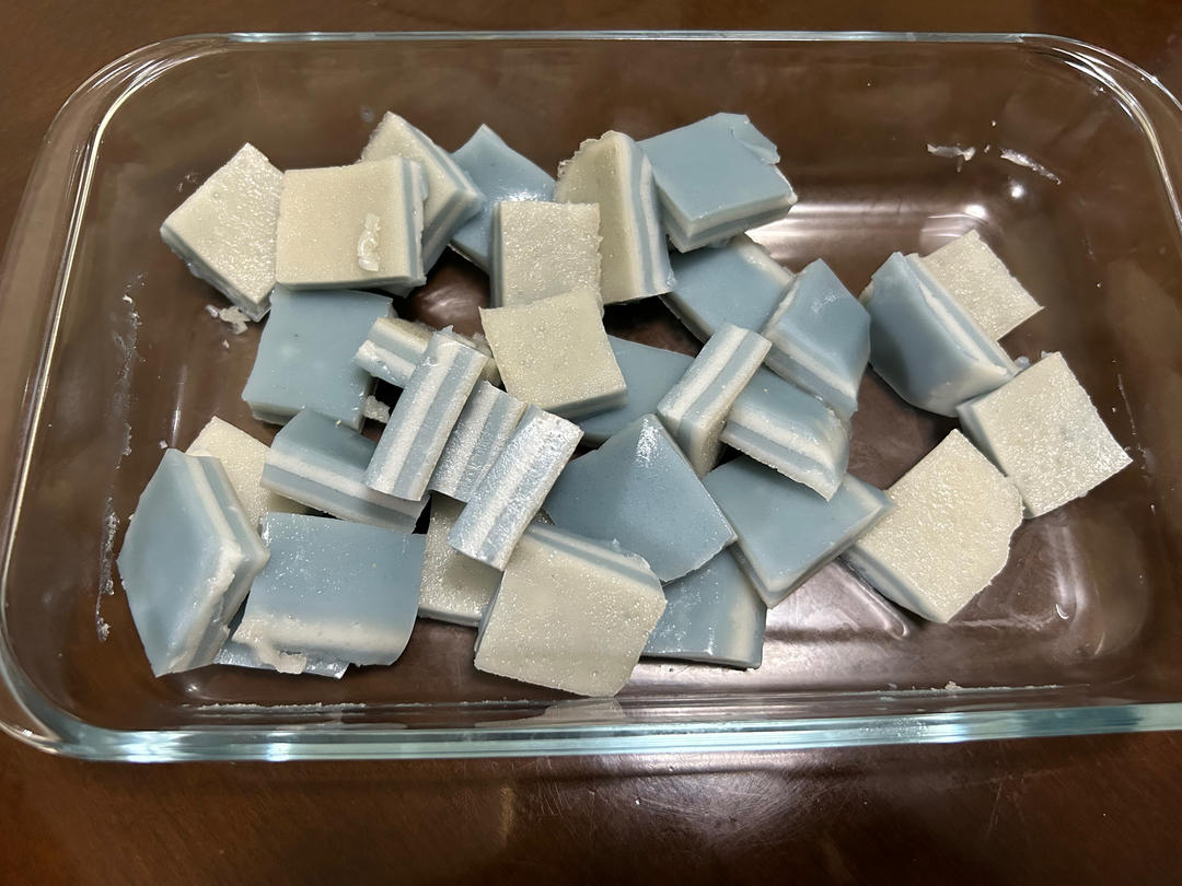 蓝椰马蹄卷 | 蝶豆花椰汁马蹄糕 | 治愈蓝色系点心