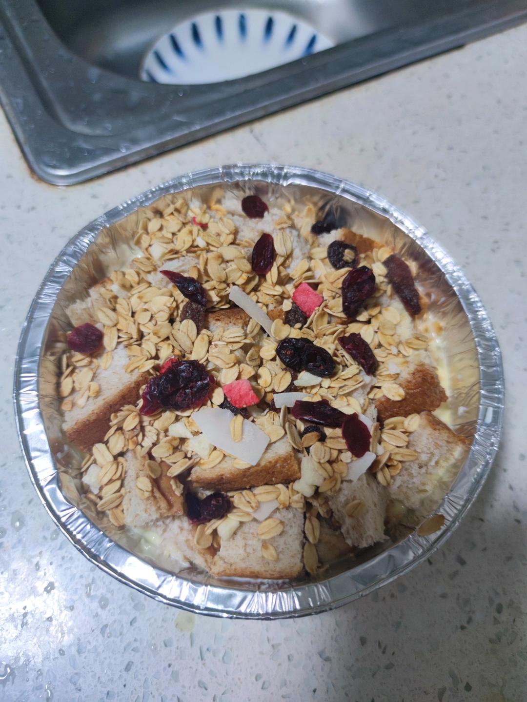 牛奶吐司鸡蛋布丁（失败吐司的归处）