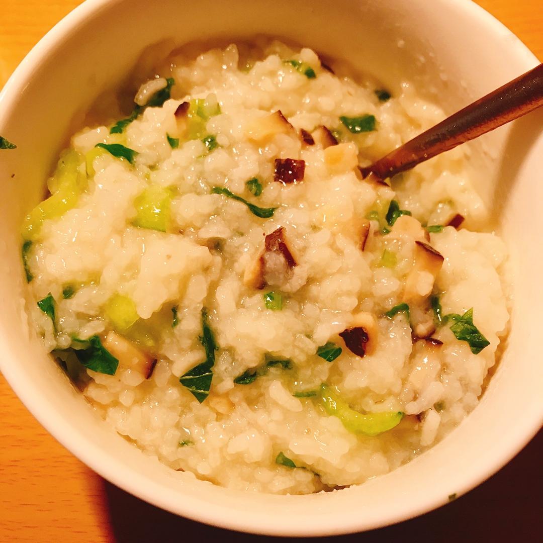 香菇青菜粥（砂锅粥）