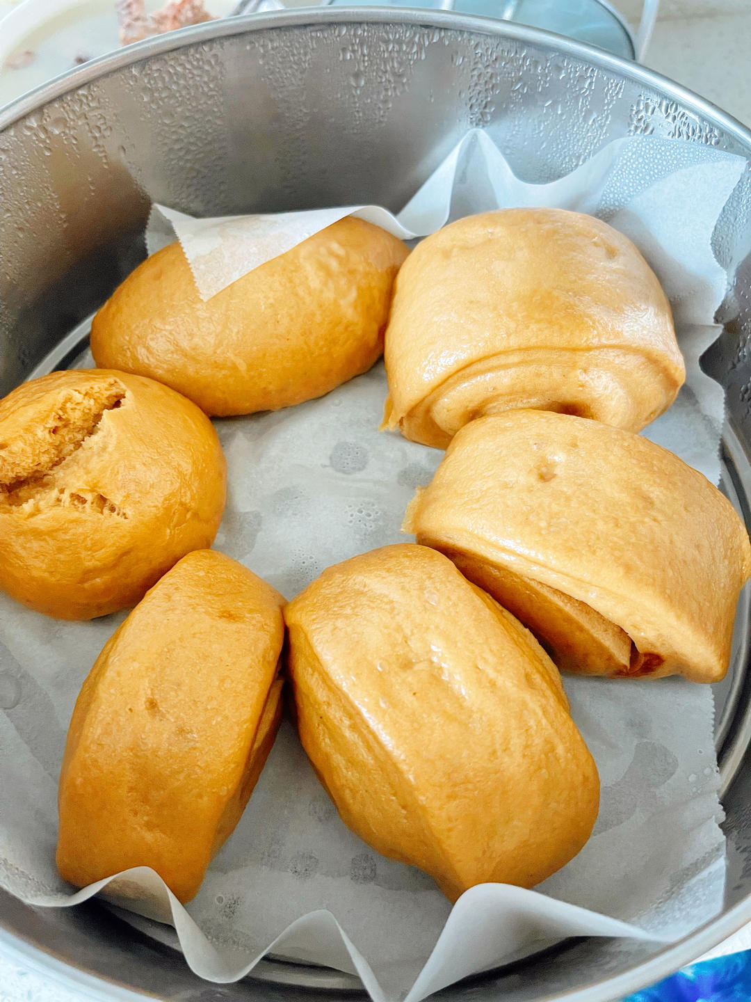 奶香红糖馒头（第一次就成功）