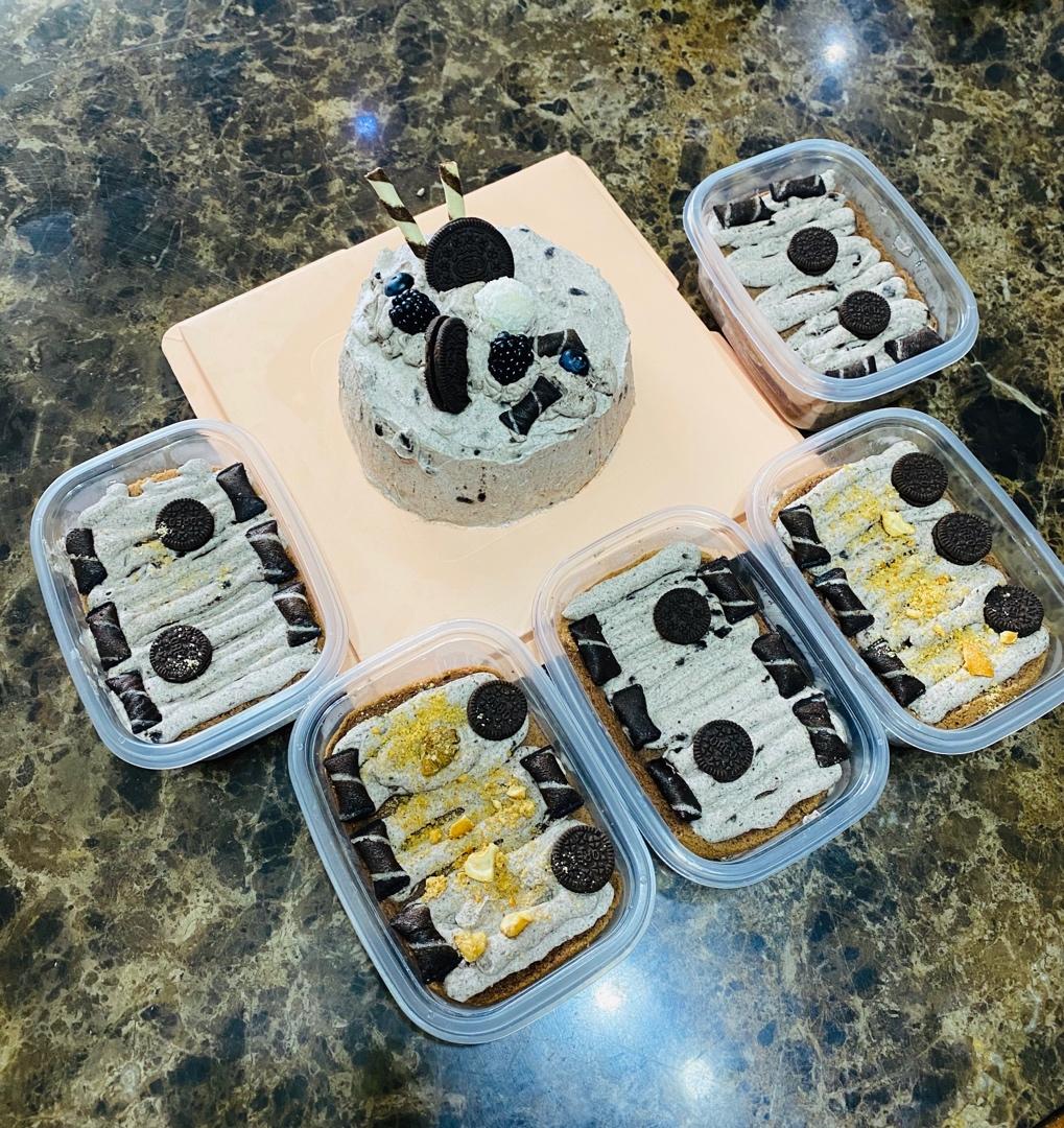 低糖不腻的奥利奥咸奶油蛋糕盒子