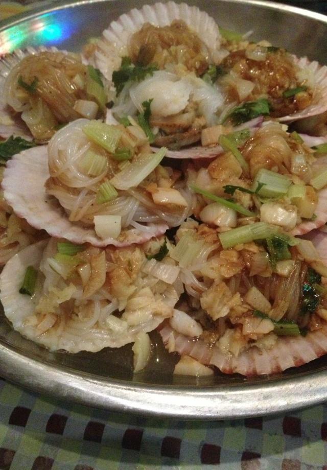 黄金粉丝蒸扇贝