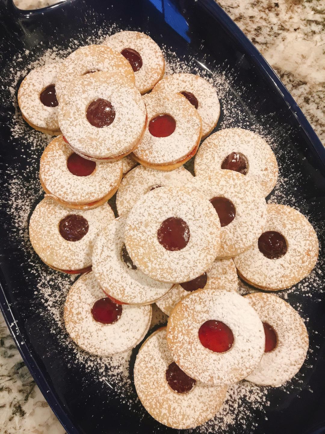 圣诞果酱夹心饼干 Linzer Cookies的做法 步骤8