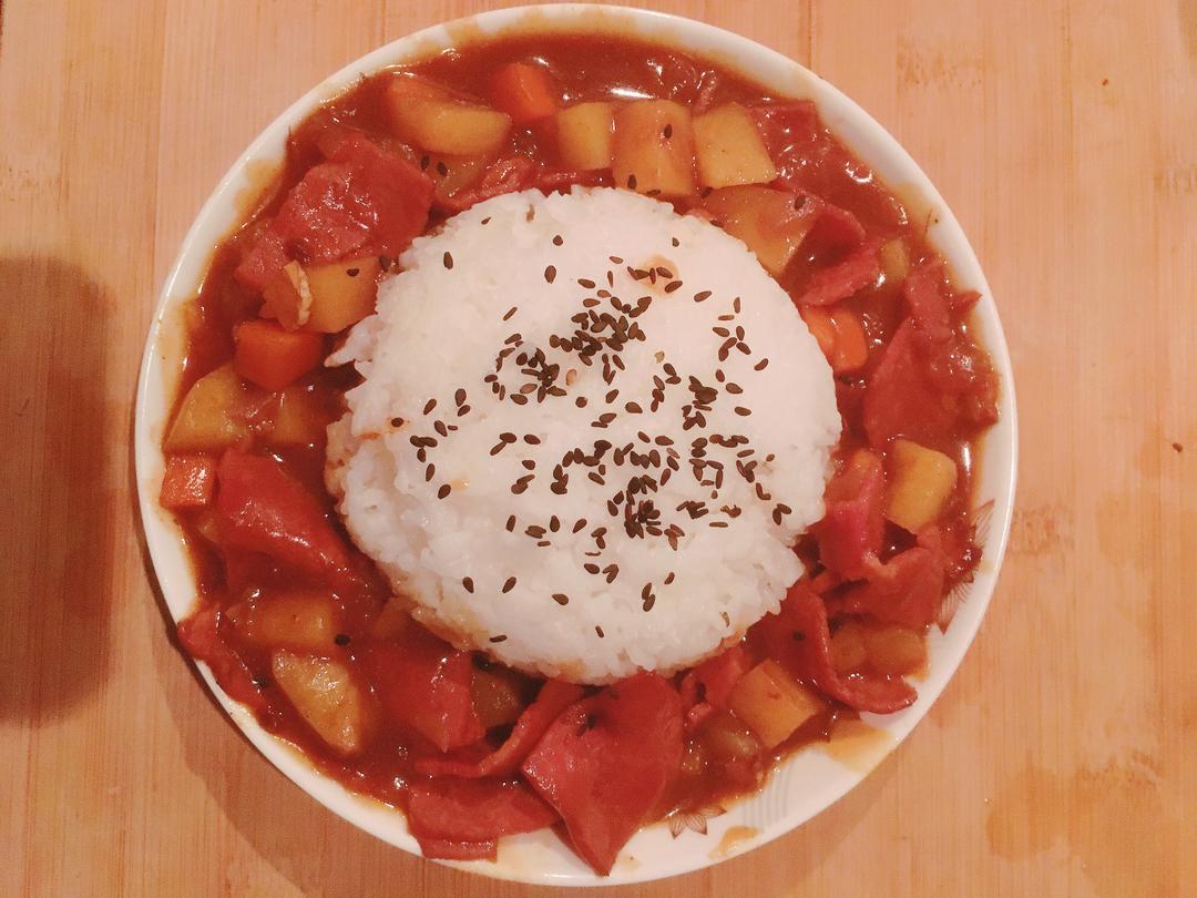 培根咖喱饭