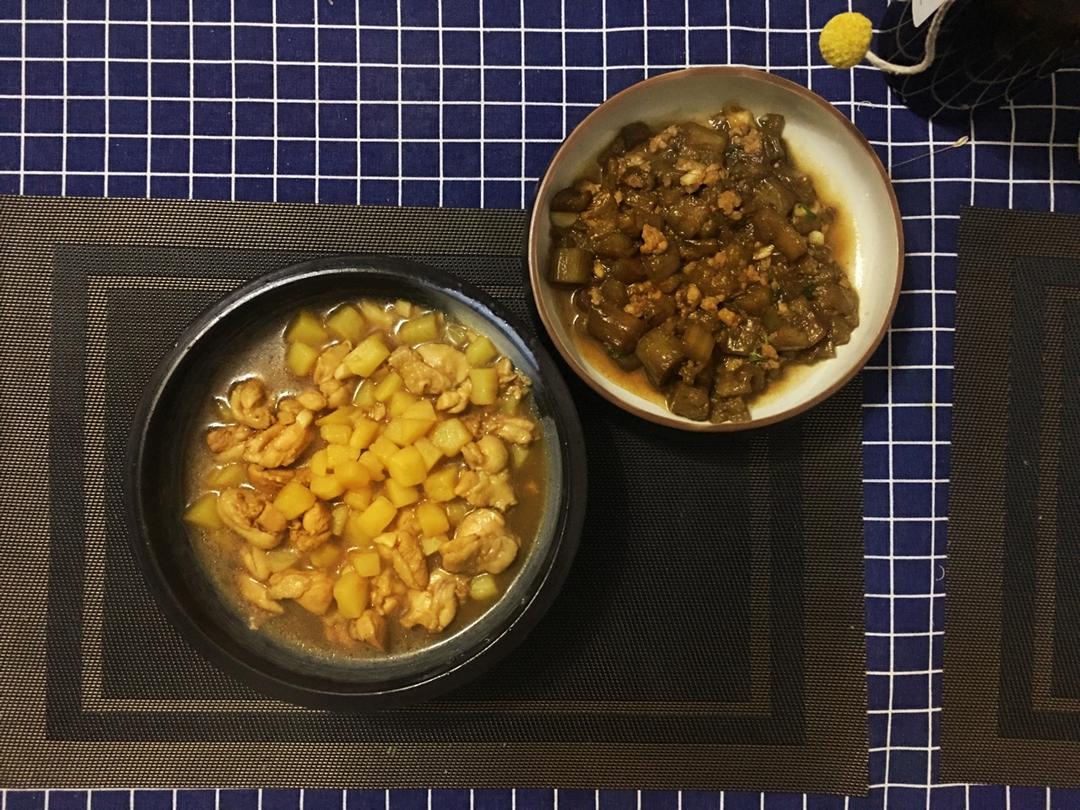 土豆焖鸡腿