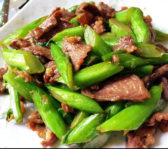 芥兰炒牛肉