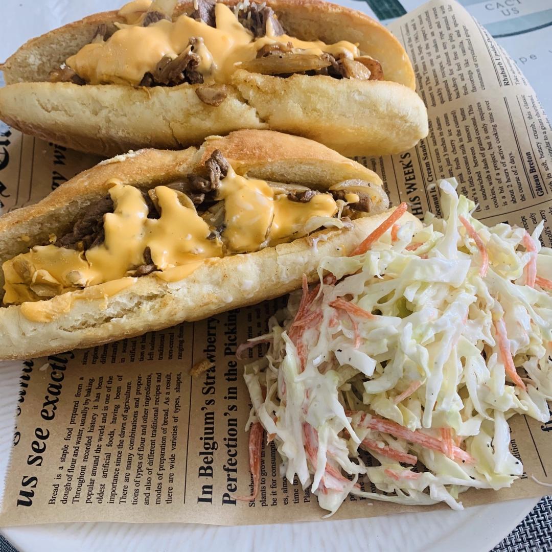 费城牛肉奶酪三明治 philly cheese steak