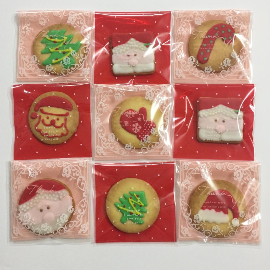 圣诞卡通糖霜饼干--圣诞老人和麋鹿