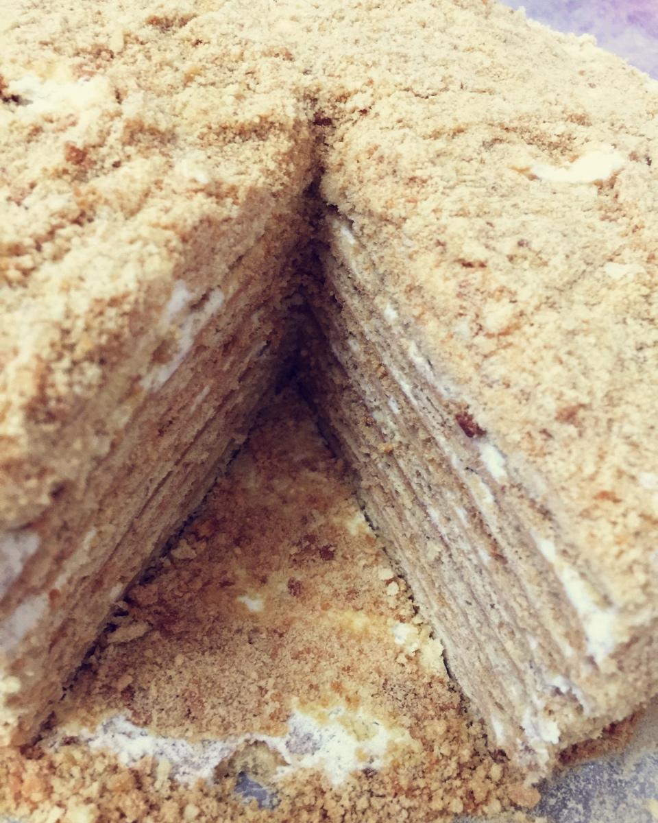 俄罗斯蜂蜜蛋糕   千层蛋糕【又名提拉米苏】