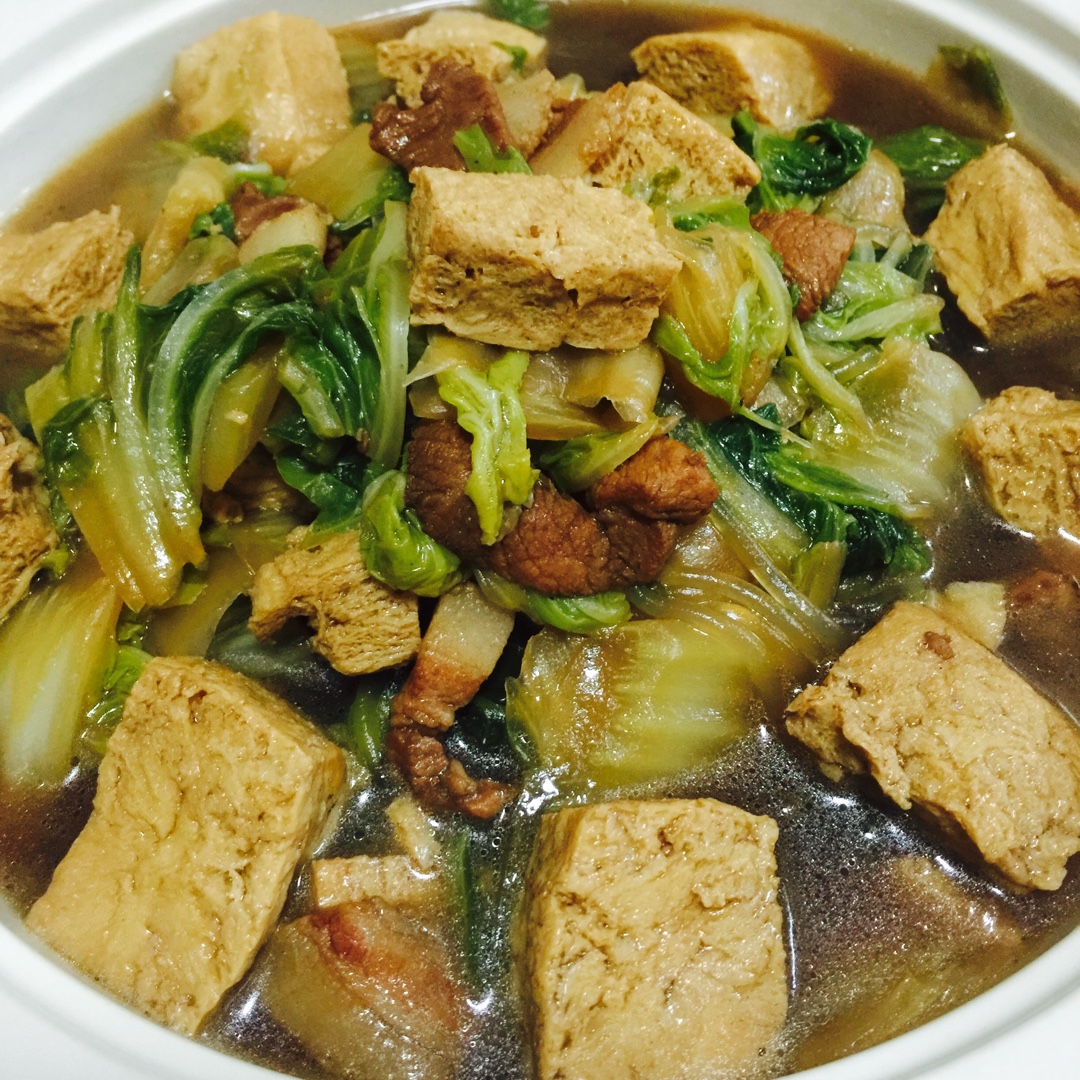 白菜豆腐炖粉条