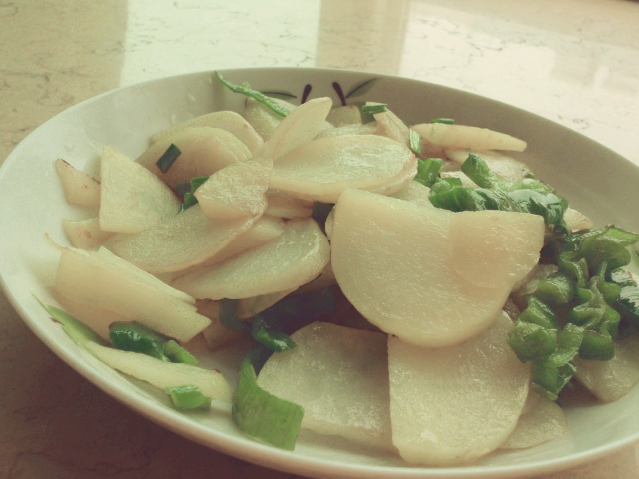 少油青椒土豆片
