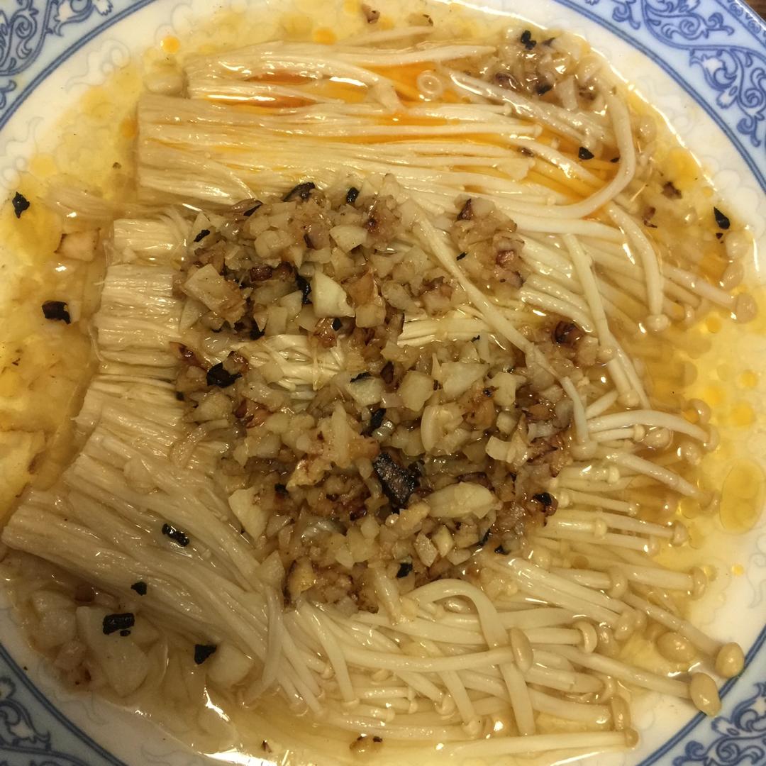 蒜蓉蒸金针菇