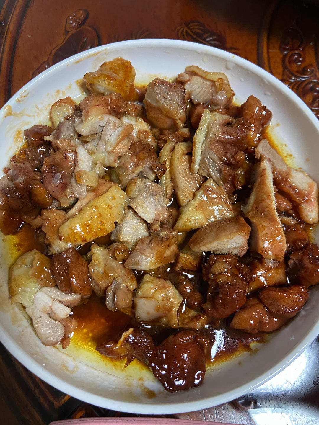 满口爆汁的叉烧鸡腿饭