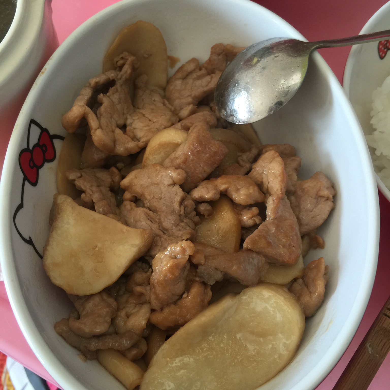 杏鲍菇炒肉片