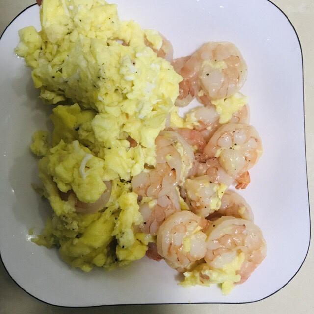 橄榄油虾仁炒蛋