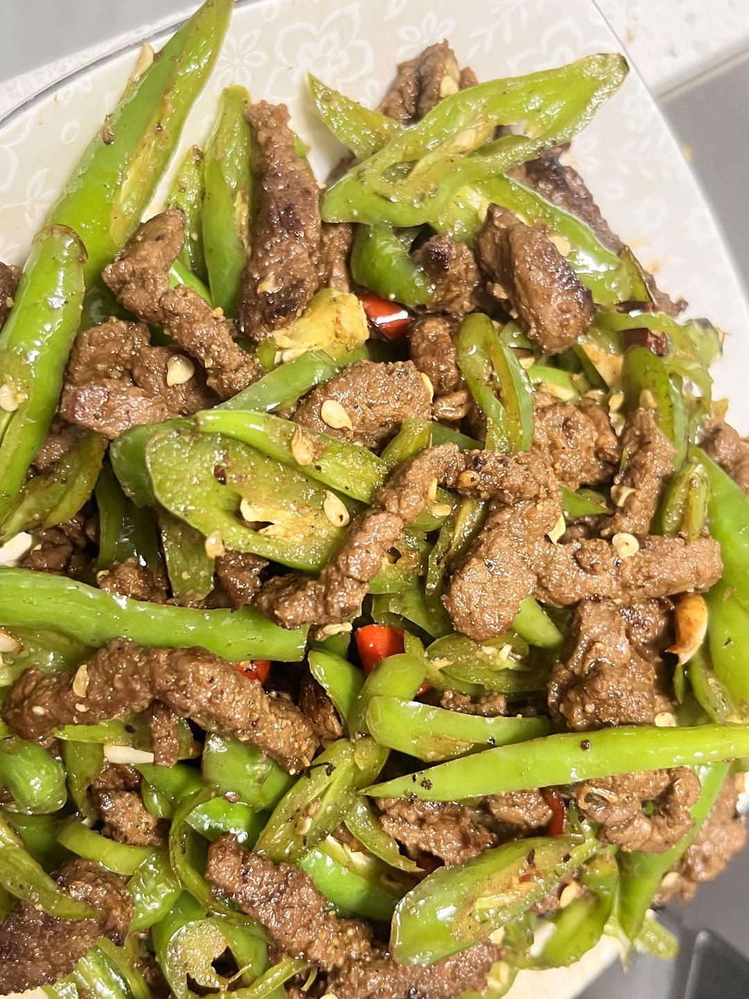 孜然青椒牛肉