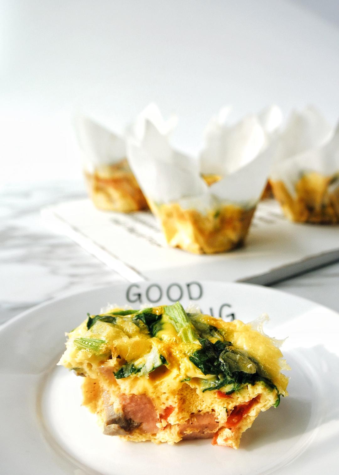 早餐鸡蛋杯cupcake Frittata