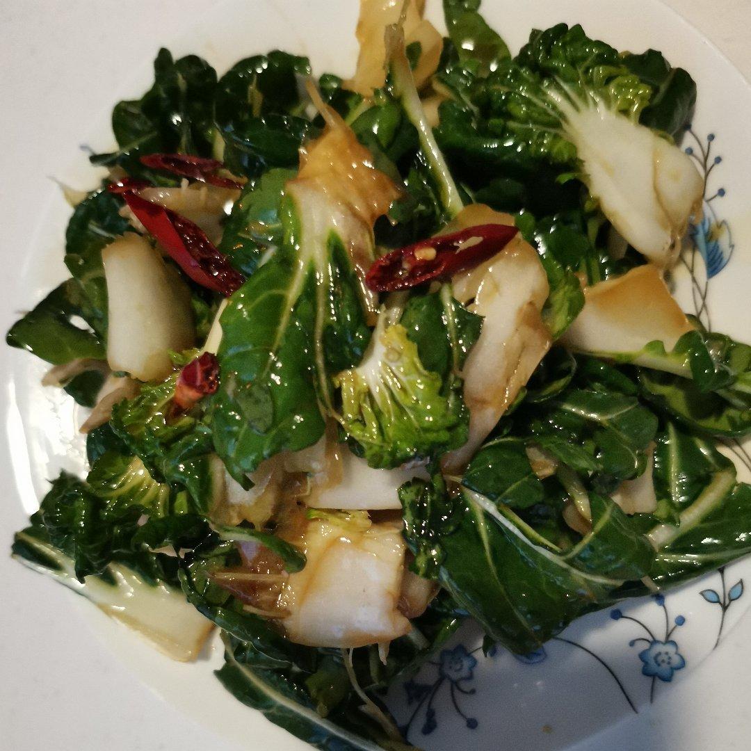 炝拌奶白菜