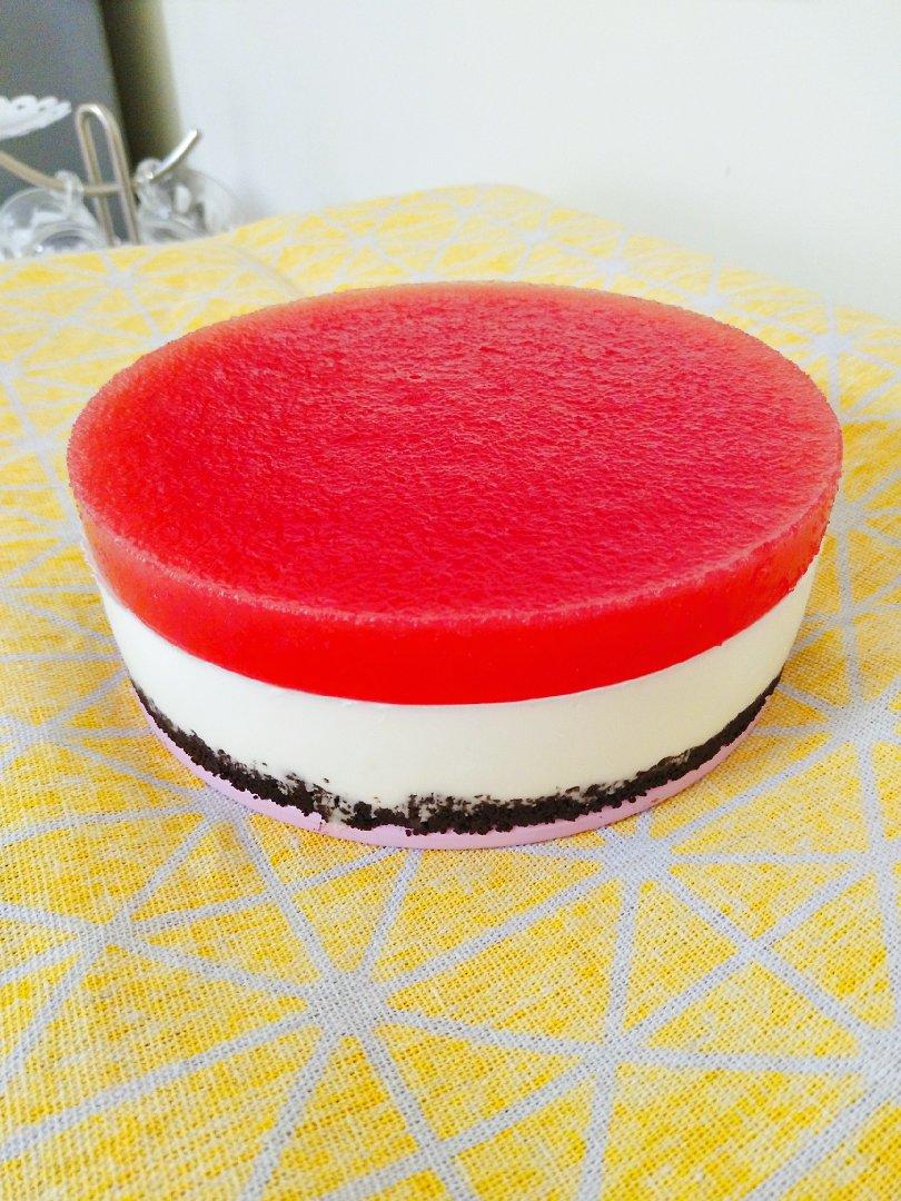 蛋糕 西瓜纯酸奶慕斯 漫舞精灵做的西瓜纯酸奶慕斯 漫舞精灵