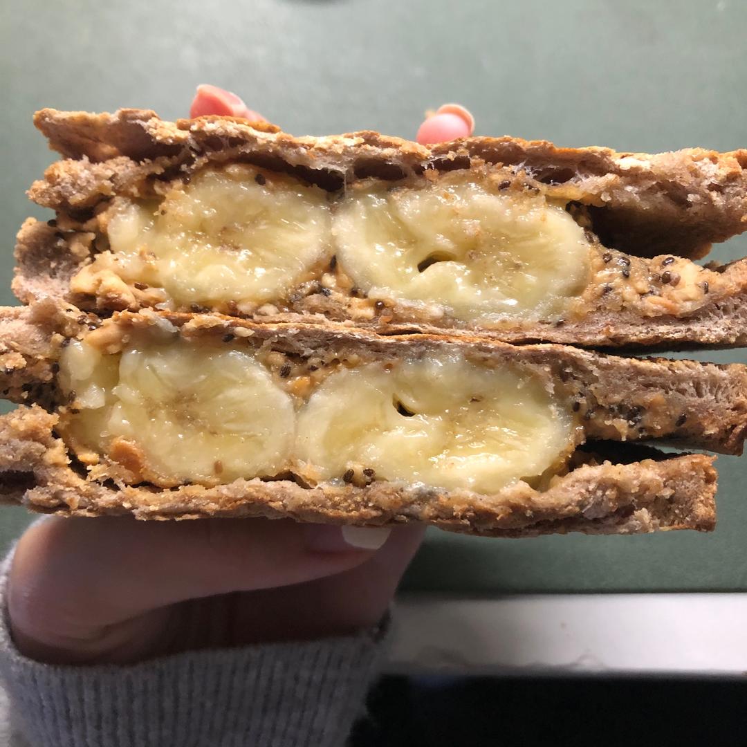 （减脂期早餐）香蕉吐司