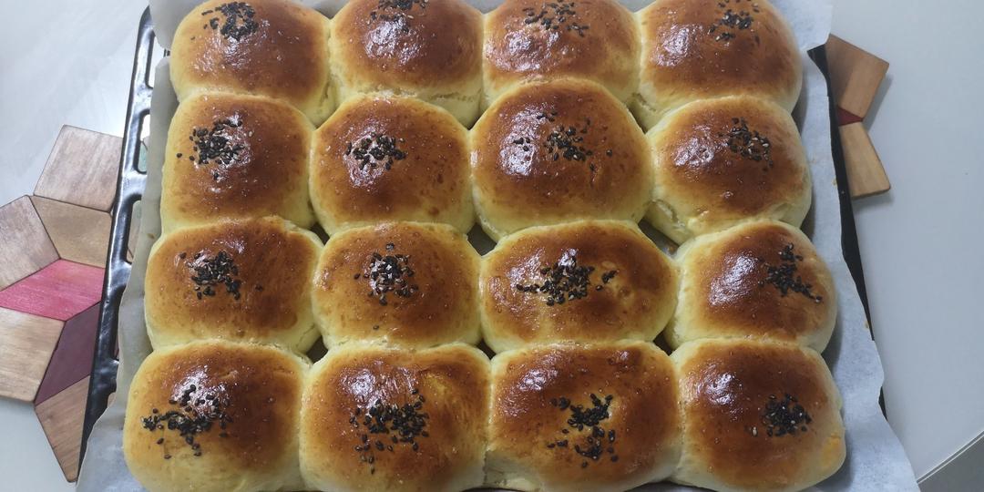 鲜奶油小餐包（一次发酵）