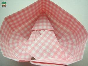 心形三明治纸盒折法的做法 步骤45