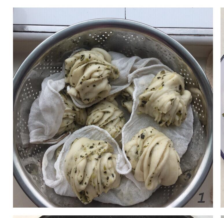 家有儿女1215做的花椒叶馒头