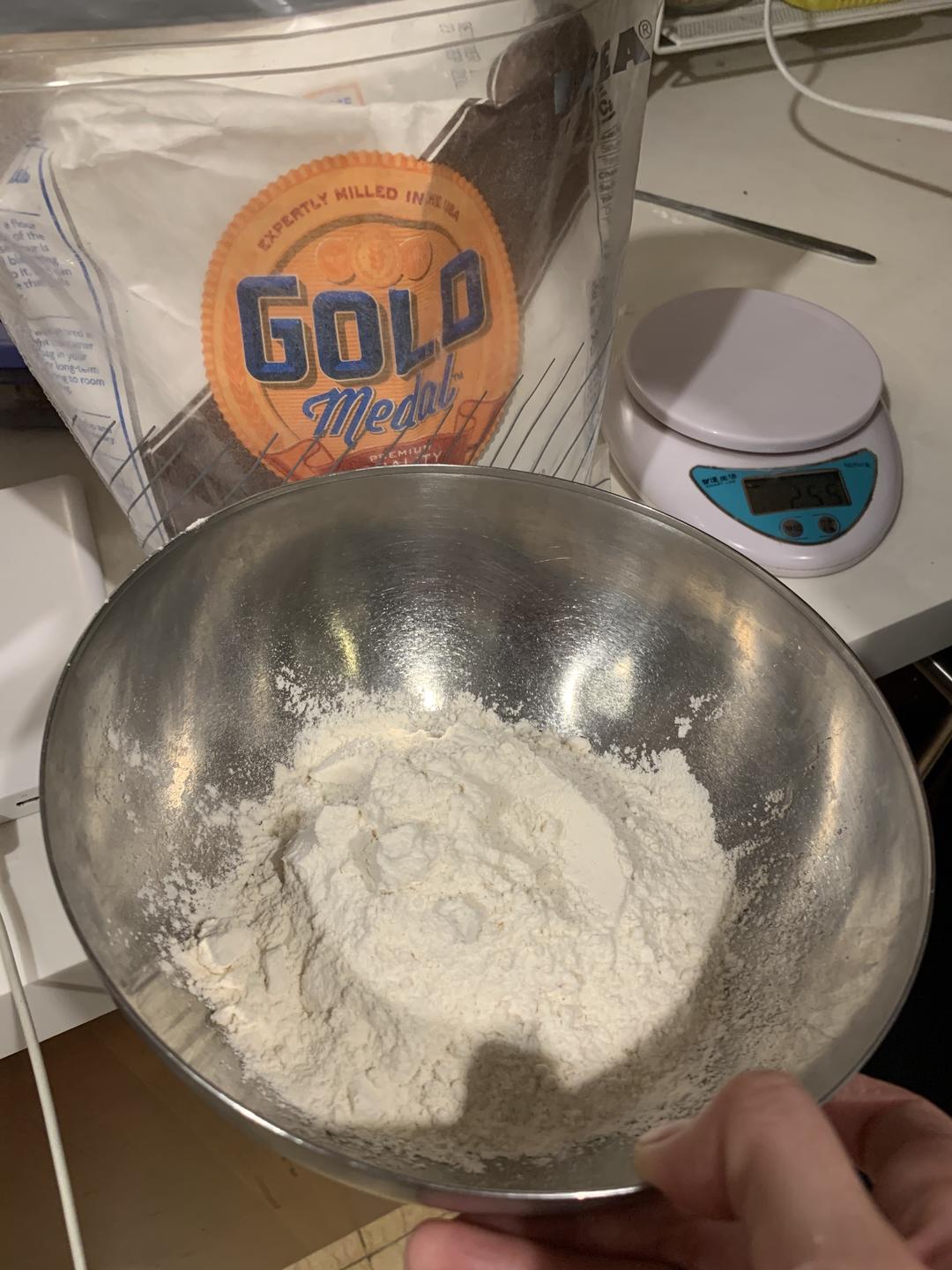 纯奶手撕吐司的做法 步骤1