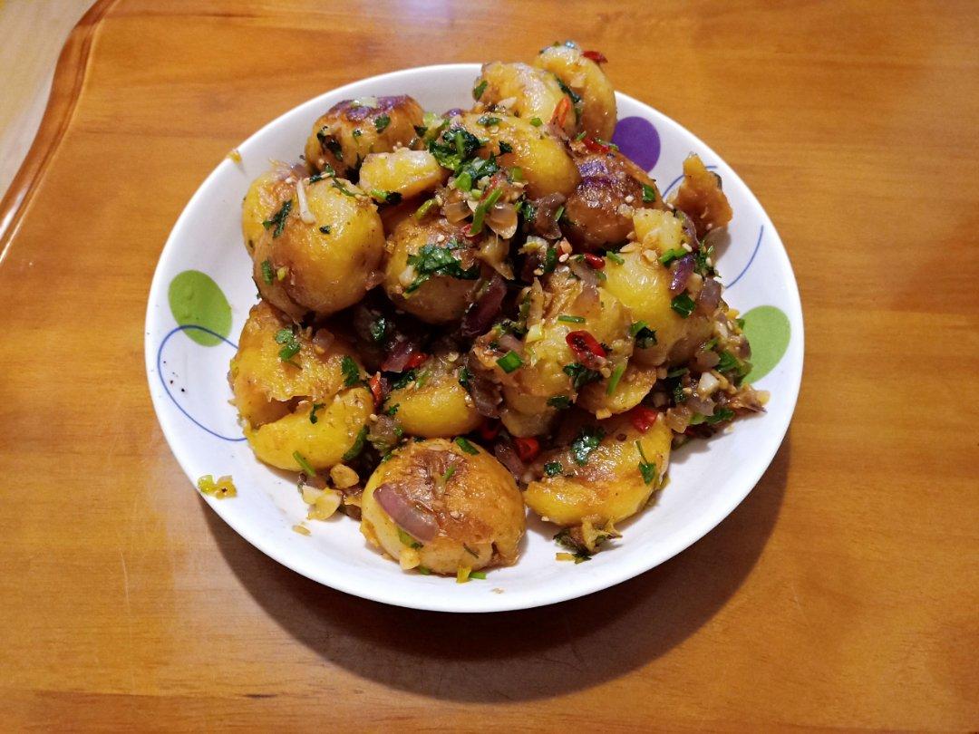 孜然香辣煎小土豆