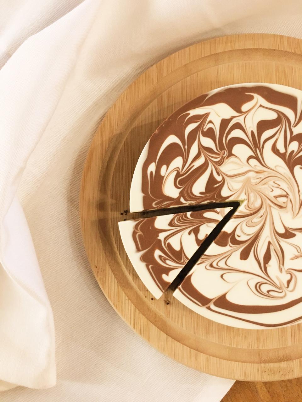 摩卡大理石冻芝士蛋糕