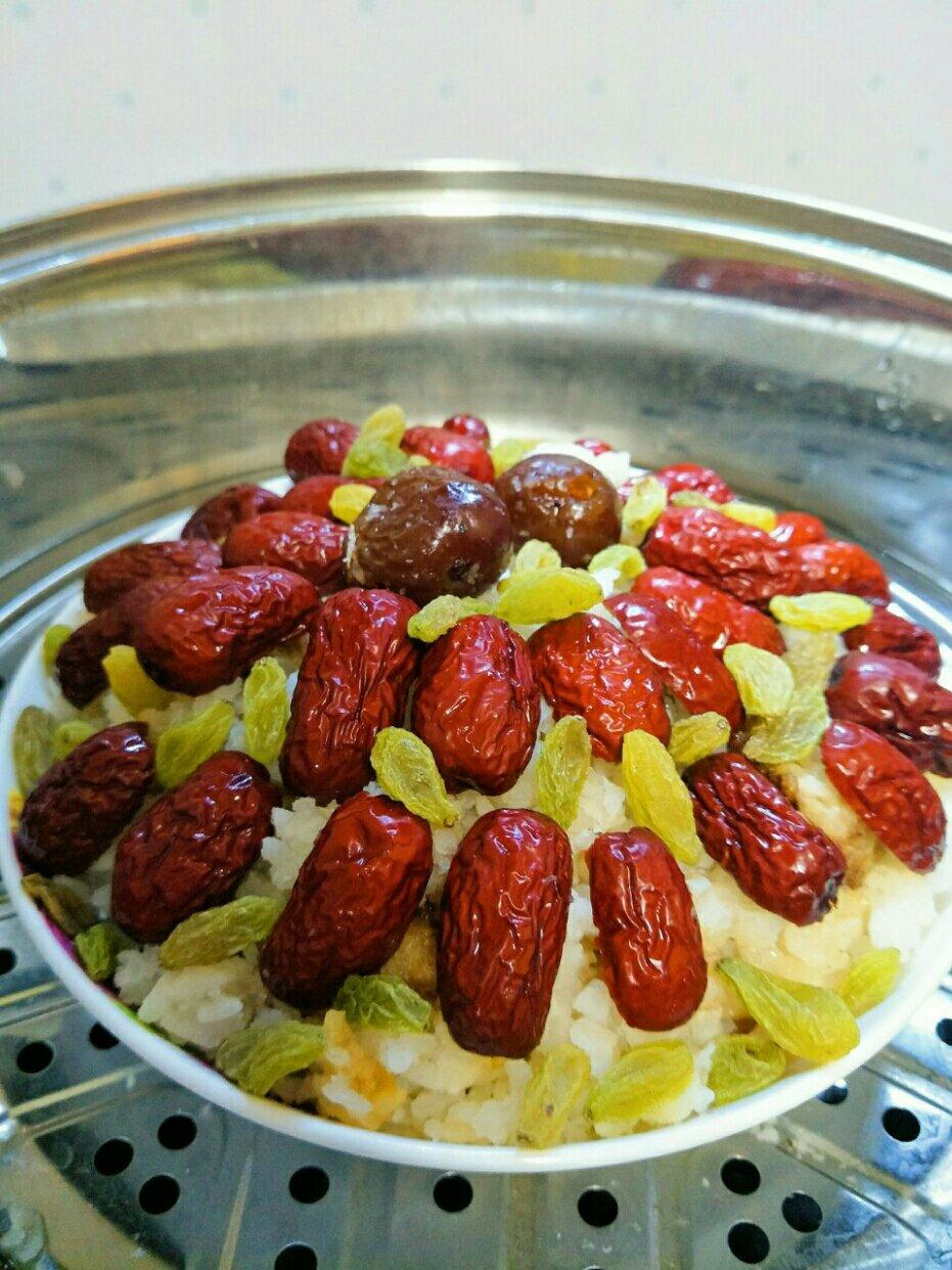 红枣红豆花生甜糯米饭(电饭煲版甑糕)