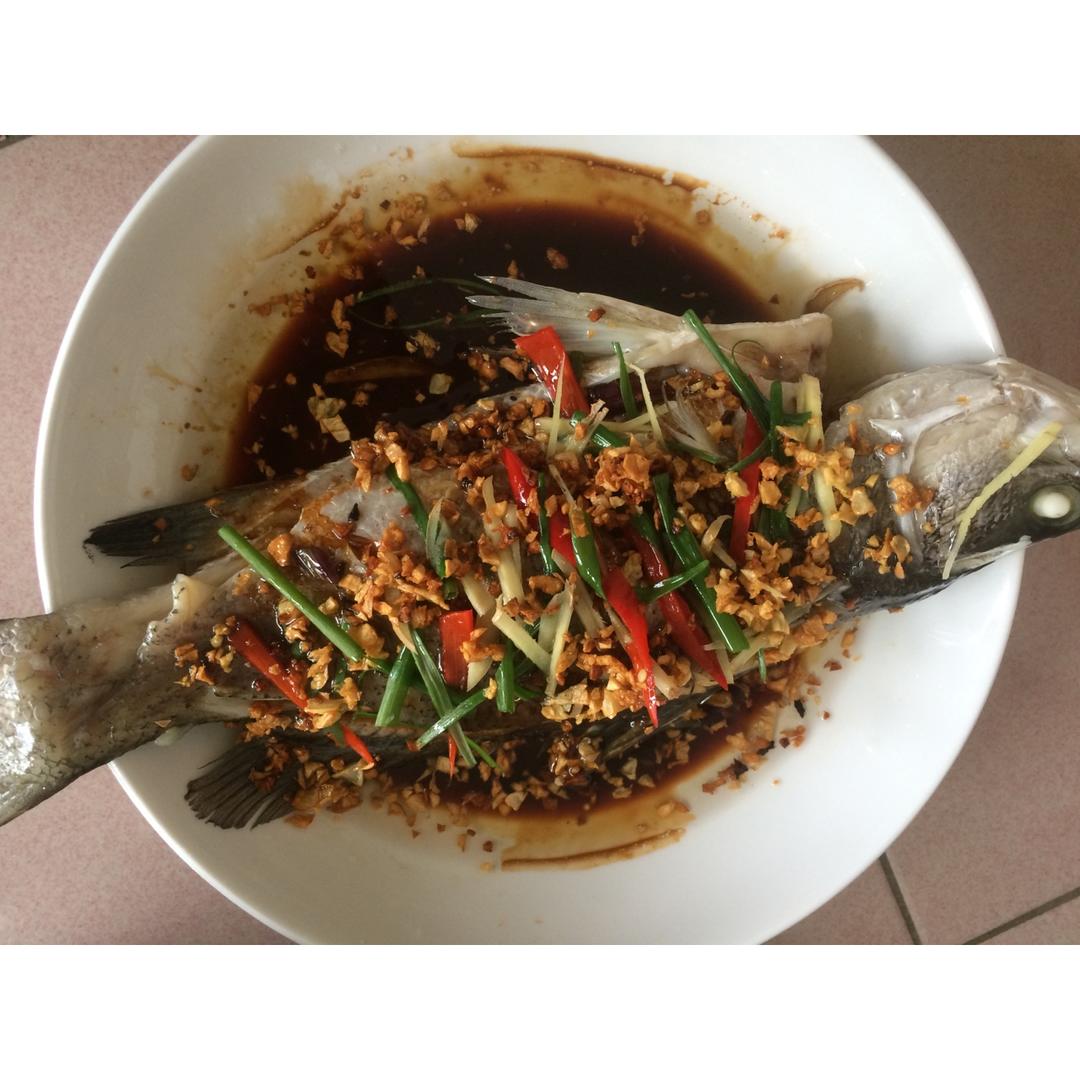 超入味清蒸鱼～清蒸鲈鱼桂花鱼（家常独创）