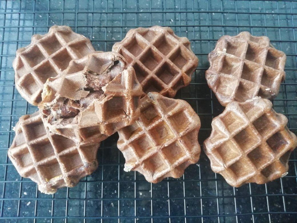 双重可可巧克力华夫饼（发酵版）