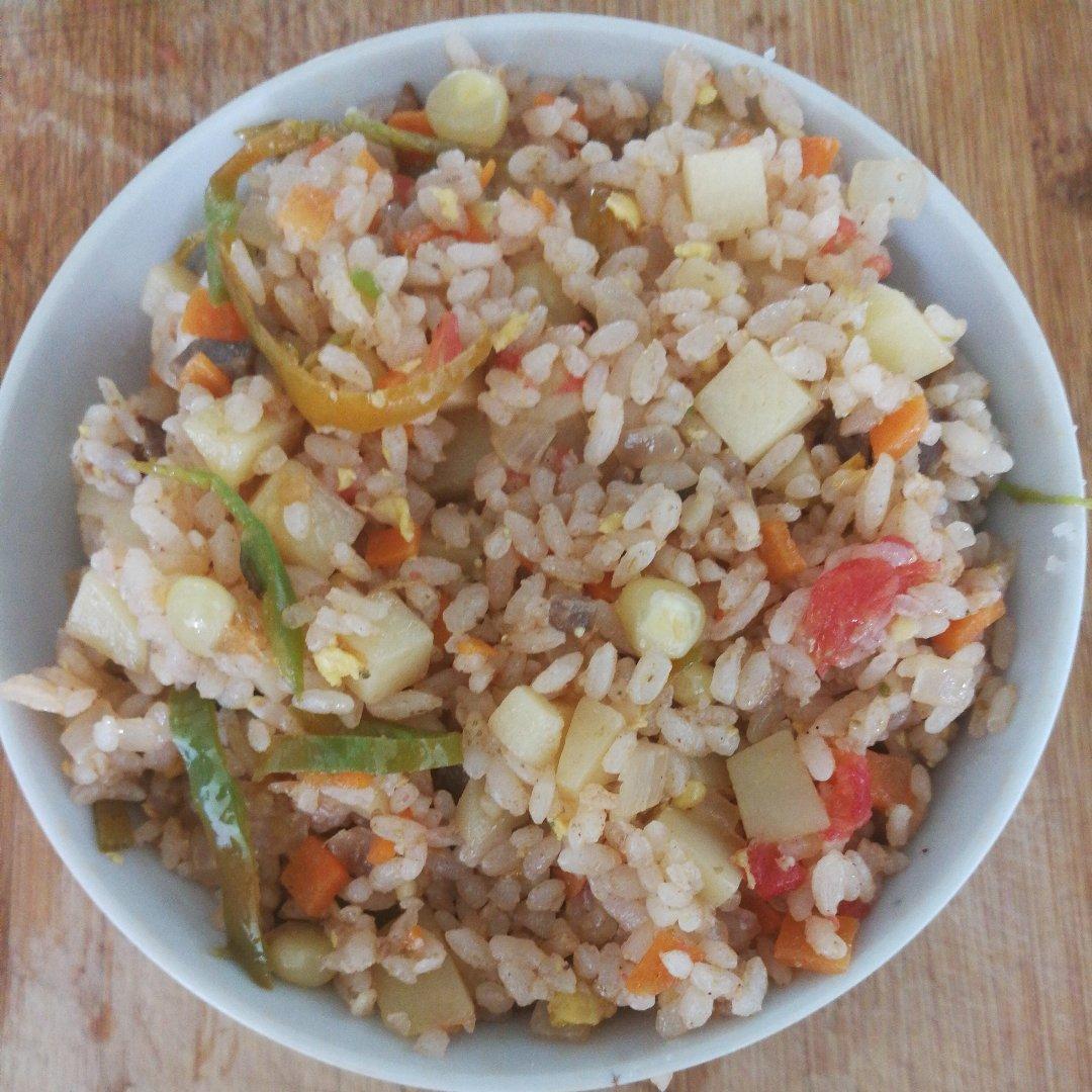 孜然土豆炒饭