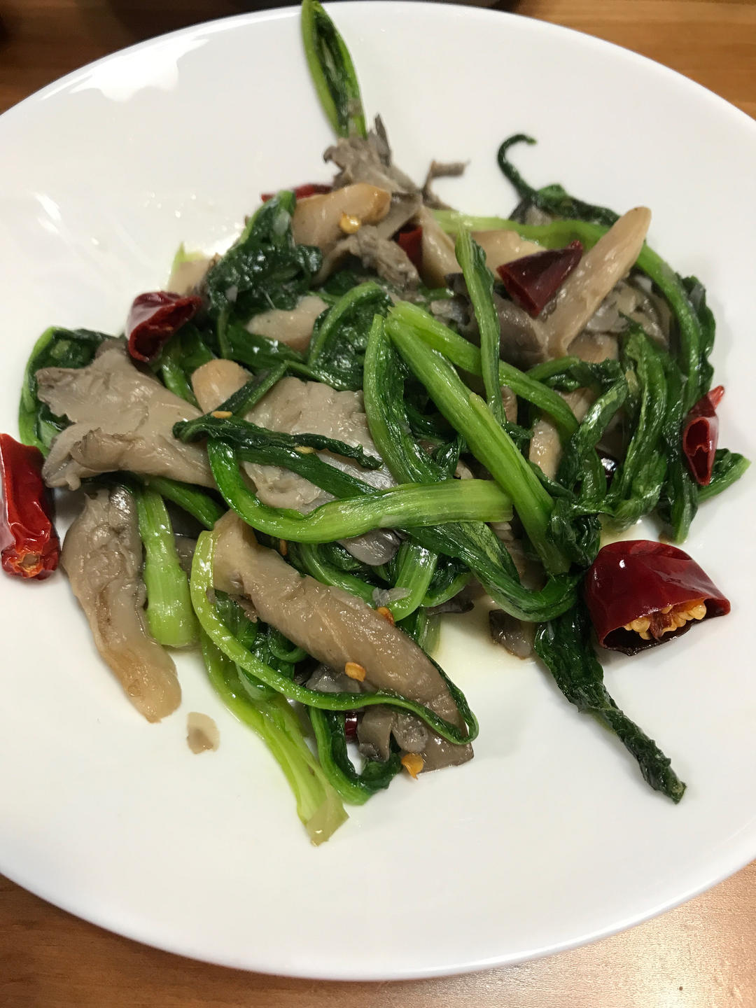 蘑菇炒油麦菜｜简单好吃又营养