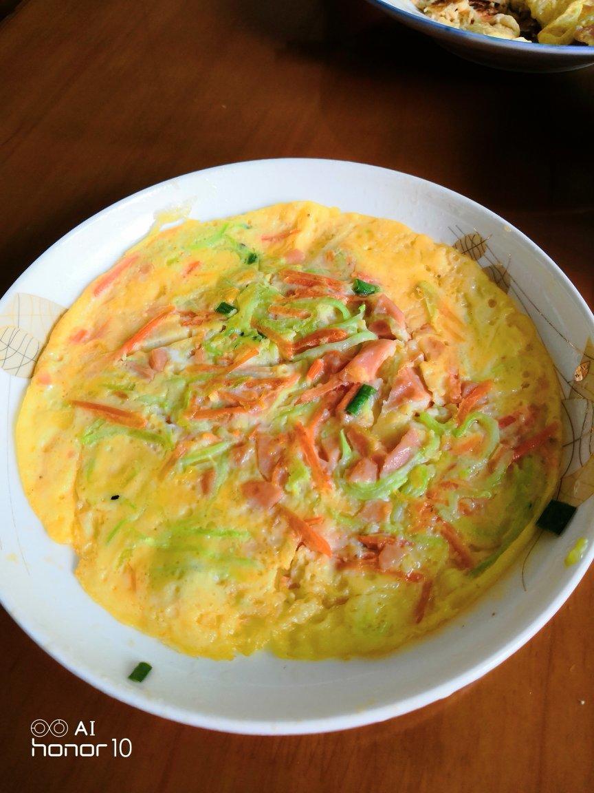 三丝蔬菜鸡蛋饼（超详细）