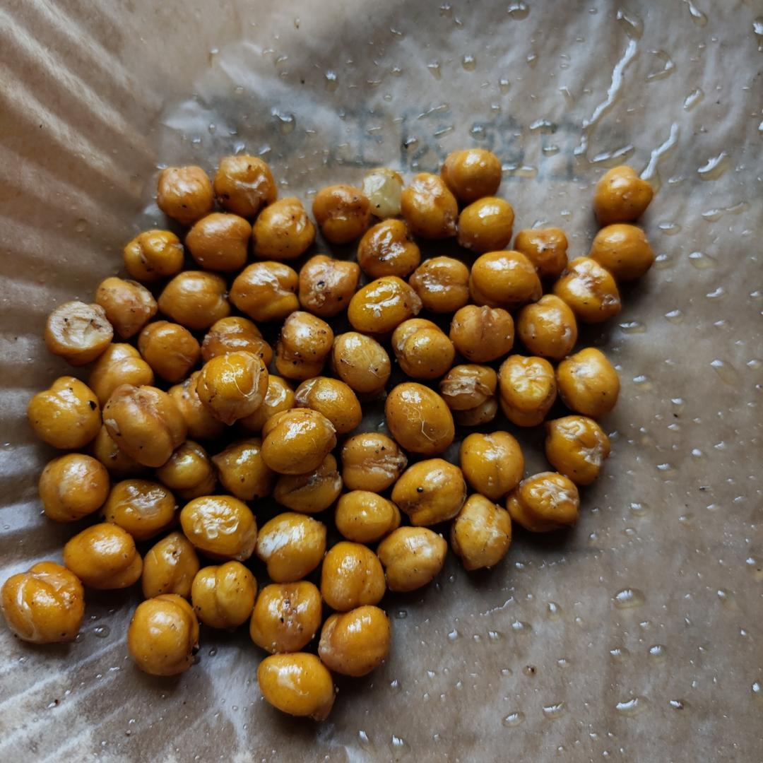 香酥烤鹰嘴豆｜减脂小零食（附快速煮豆方法，空气炸锅版）