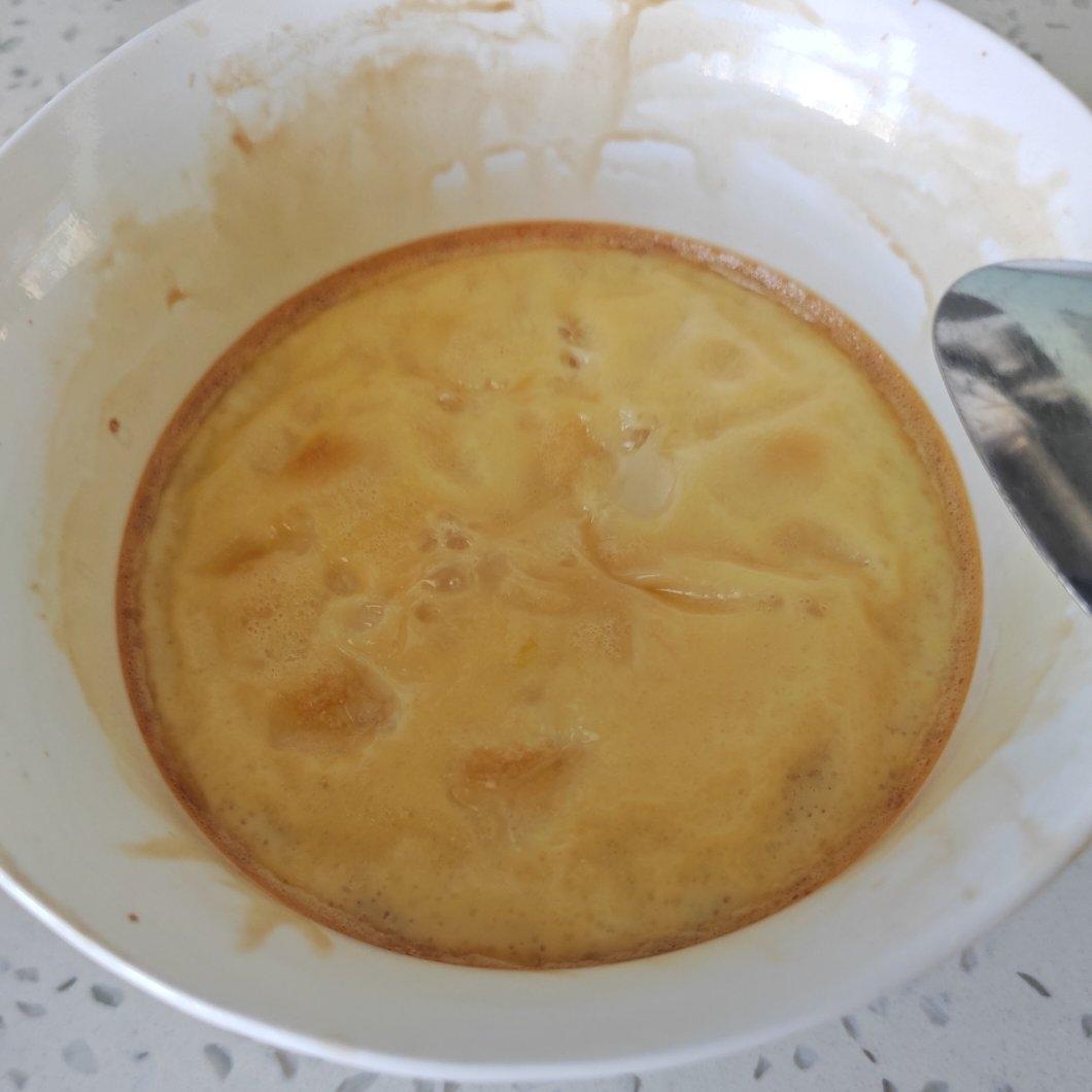 鸡蛋牛奶糖做的简易版布丁 空气炸锅烤箱都可以做超简单