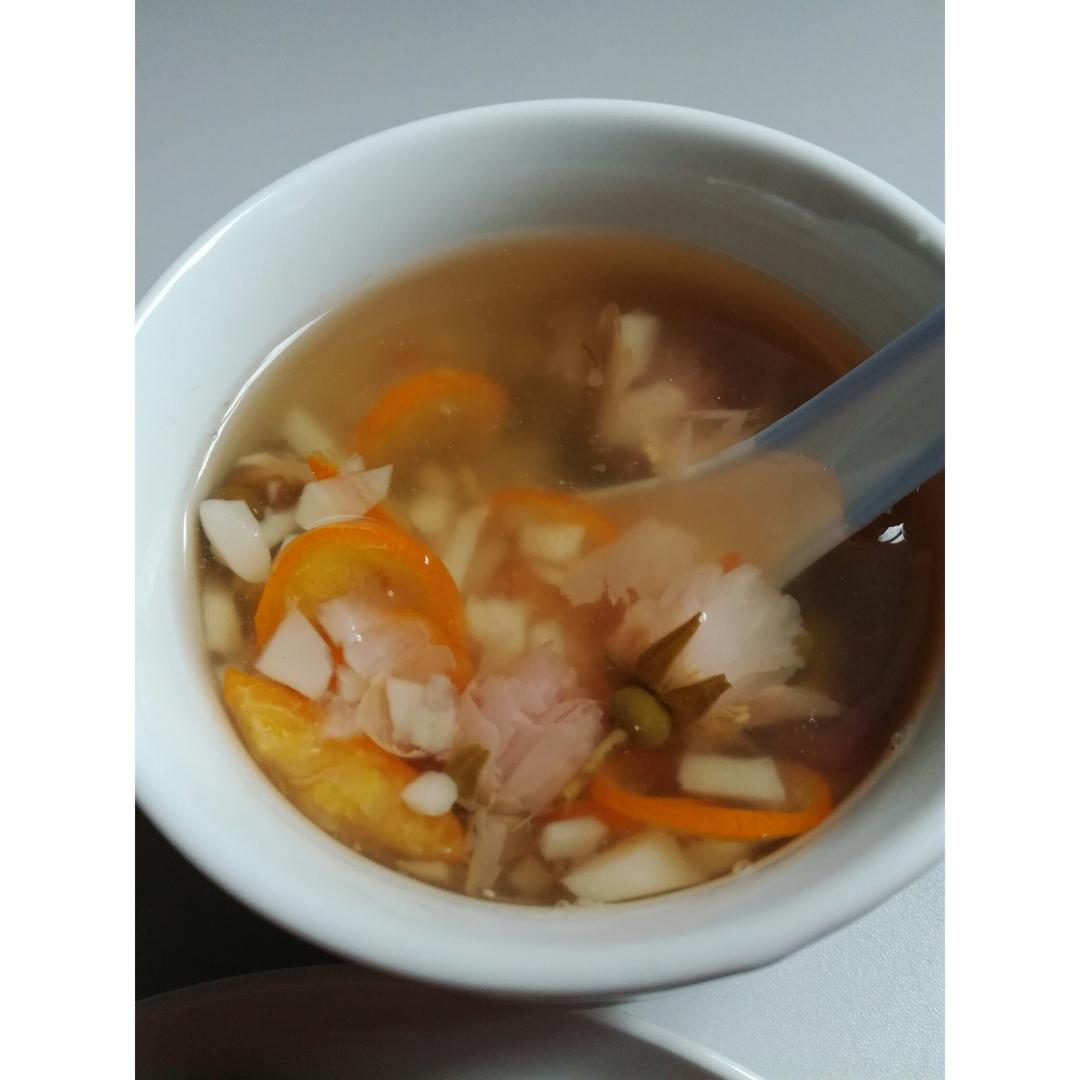 金桔荸荠玫瑰茶