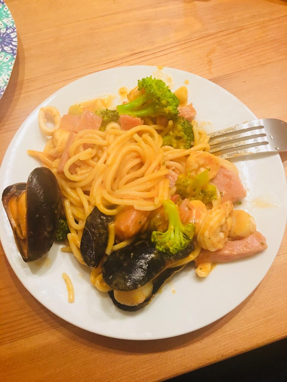 海鲜意大利面