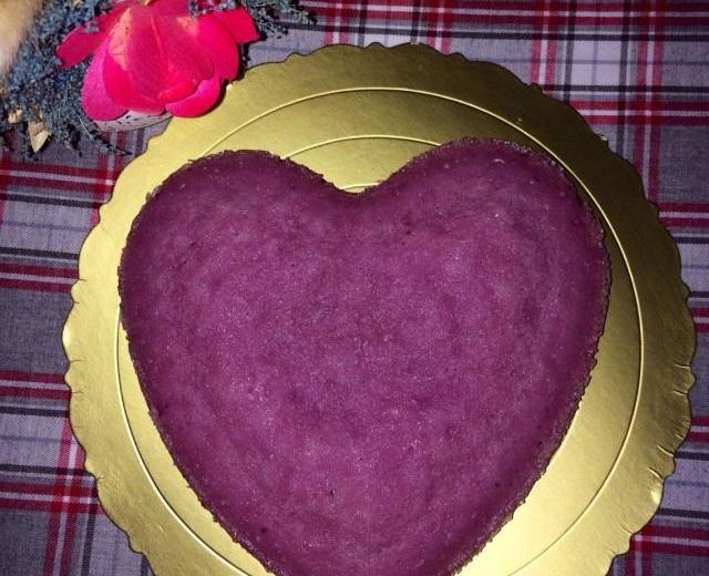 爱心紫薯发糕的做法