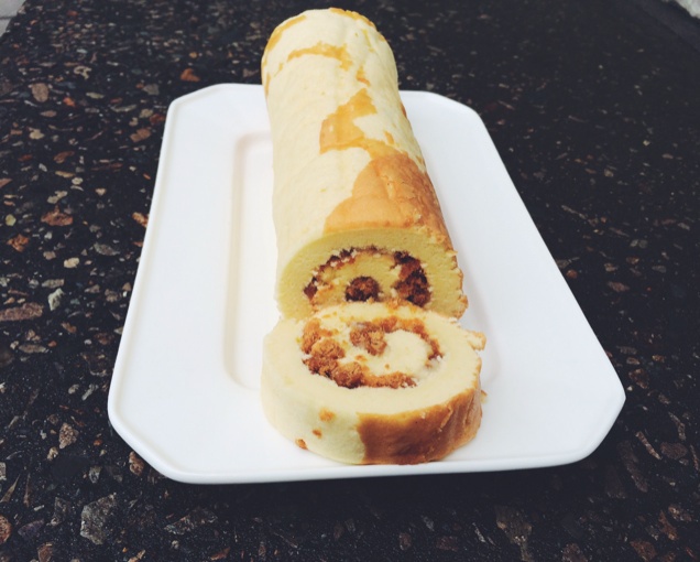 肉松戚风蛋糕卷