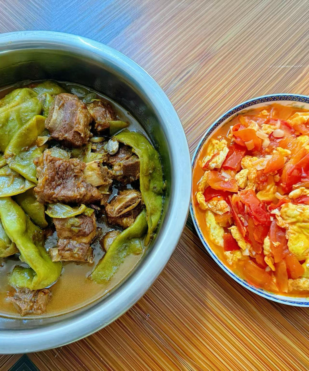 排骨炖豆角土豆——东北夏天必备