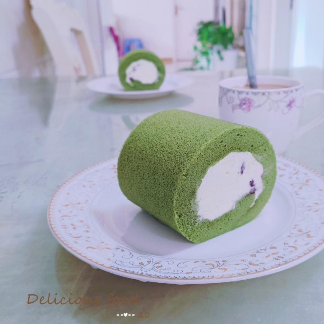 完美抹茶蜜豆蛋糕卷