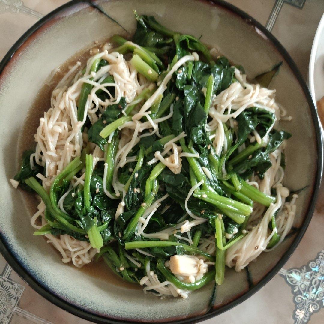 清爽开胃凉菜｜凉拌菠菜木耳