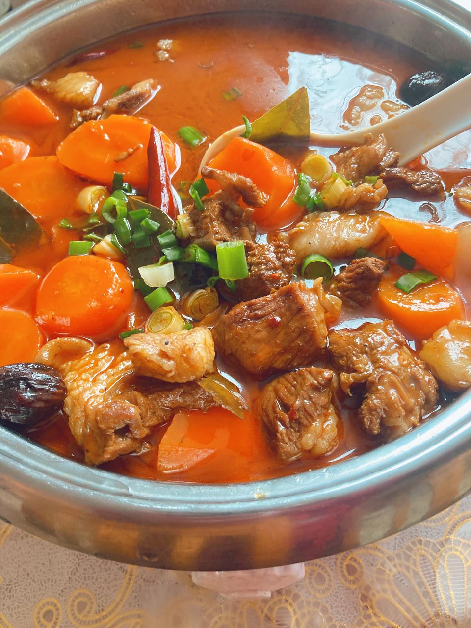 冬季热菜——羊肉炖萝卜